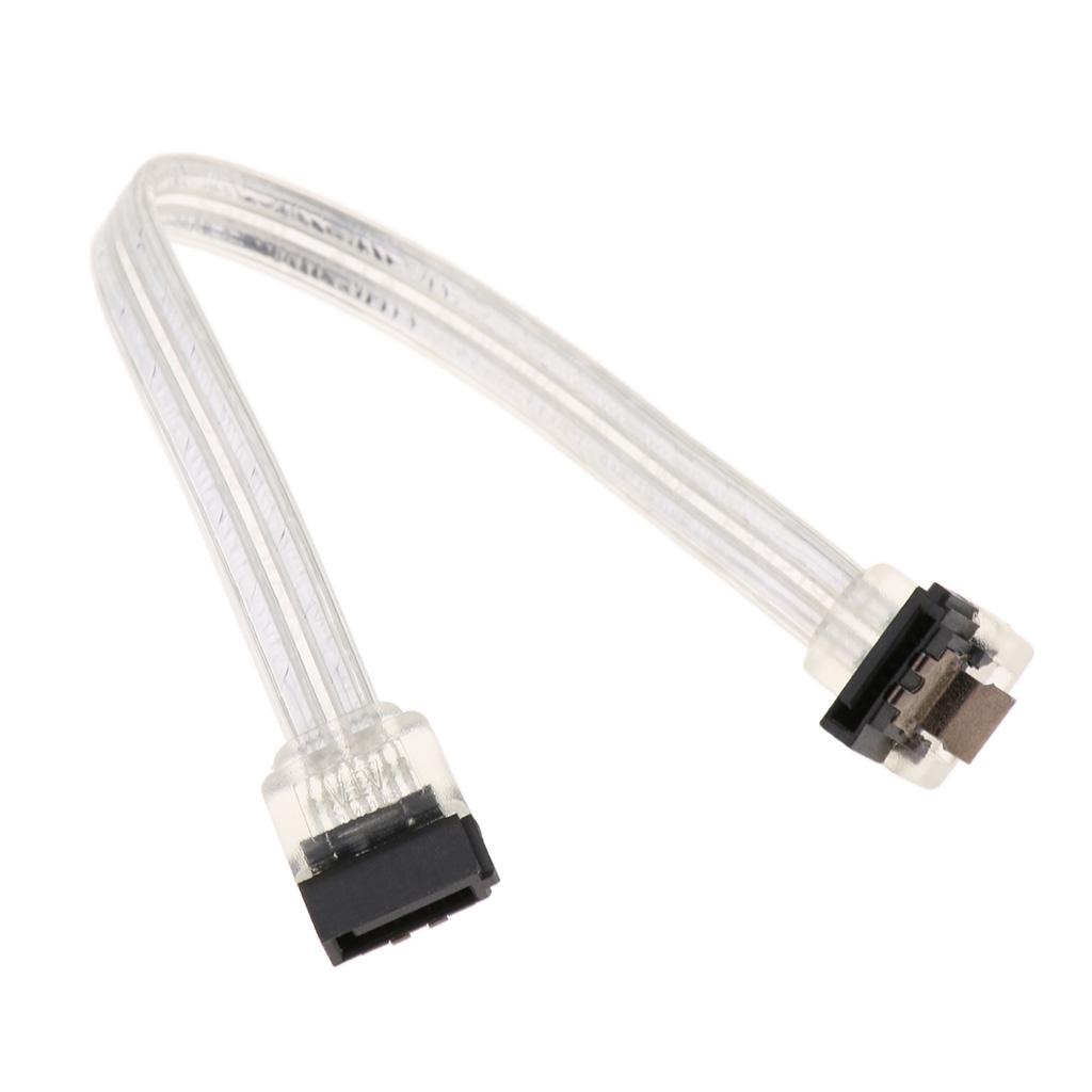 SATA 3.0 SATA III Hard Disk Data Cable Straight to 90 Degree Plug for HDD SSD High 6 Gbit / S