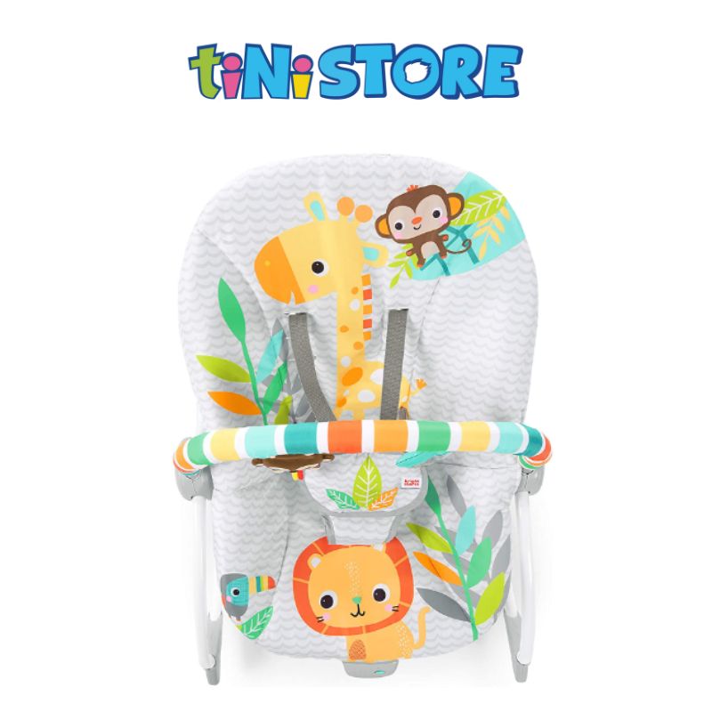 tiNiStore-Ghế rung họa tiết động vật hoang dã Bright Starts  12323