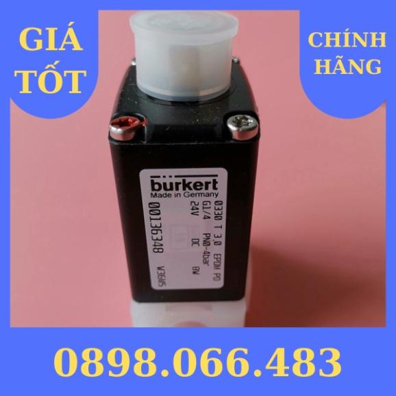*Giao Toàn Quốc* Van Điện Từ Burkert Van Điện Từ Chống Ăn Mòn 0330 Chống Ăn Mòn Pvdf 24VDC 00136348 xuất VAT