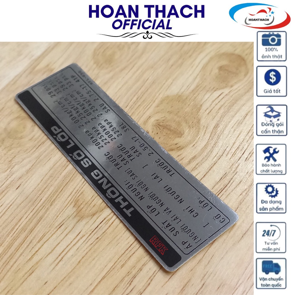 Tem Thông Số Lốp Xe máy Future 1 honda, HOANTHACH 87505KFL890