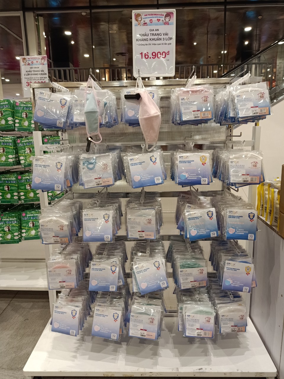 Combo 10 Khẩu Trang Kháng Khuẩn 3 Lớp Cotton - GATEX