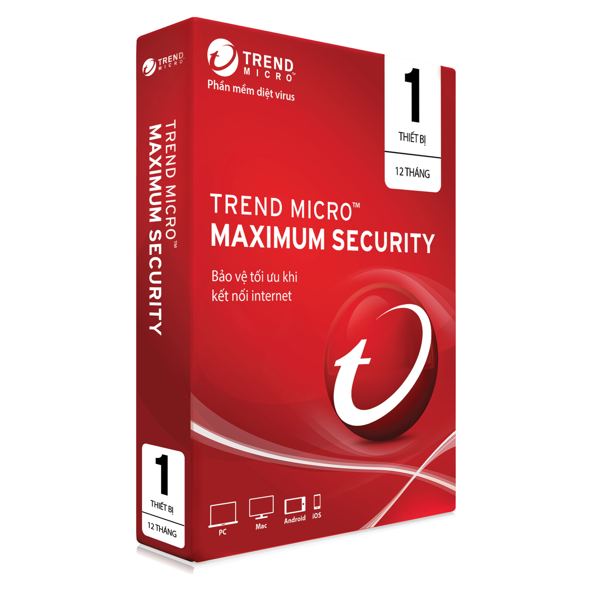 Phần Mềm Diệt Virus Trend Micro Maximum Security - 1PC 12 tháng - Hàng chính hãng