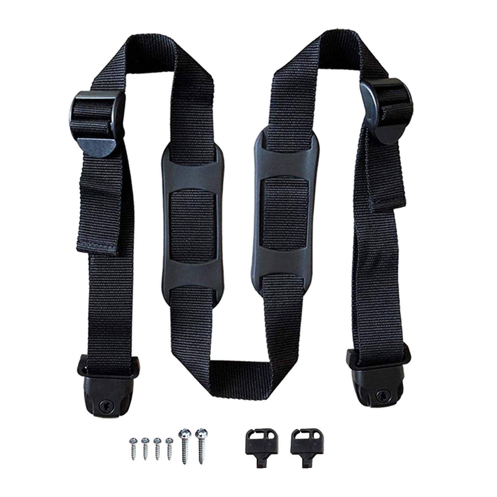 Garbage Strap Trash Can Lid Lock, Nylon Strap with Mount Screws, Dustbins Lock Strap, Garbage Can Security Strap for Outdoor Road Garbage Can