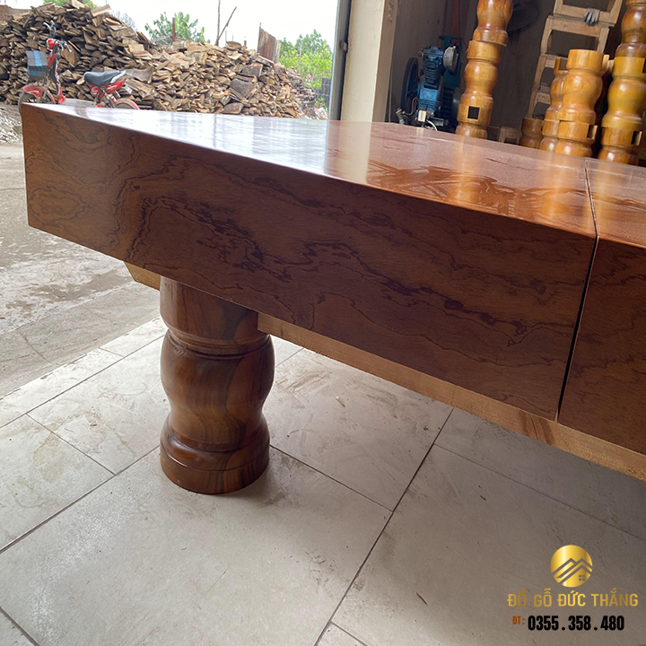 Chiếu ngựa gỗ hương đá nam phi :2m4x2m2x20