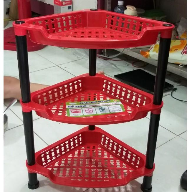 Kệ góc nhựa 3 tầng