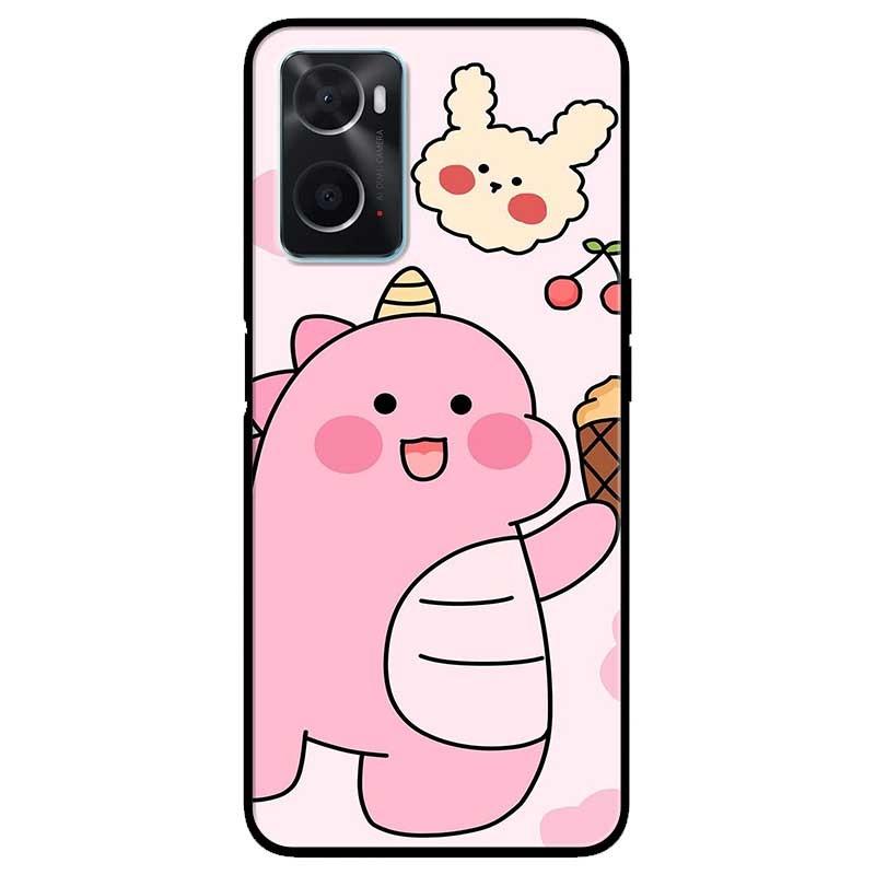 Ốp lưng dành cho Oppo A16K - Oppo A36 / A76 - Oppo Reno 7z 5G - Khủng Long Hồng