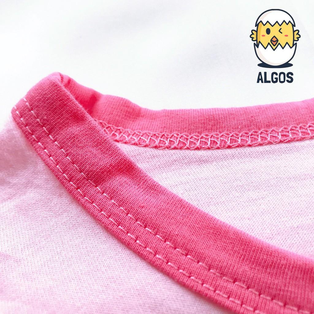 Bộ quần áo bé gái - Bộ gấu trái tim - Cotton 100% thoáng mát thấm hút mồ hôi an toàn cho bé