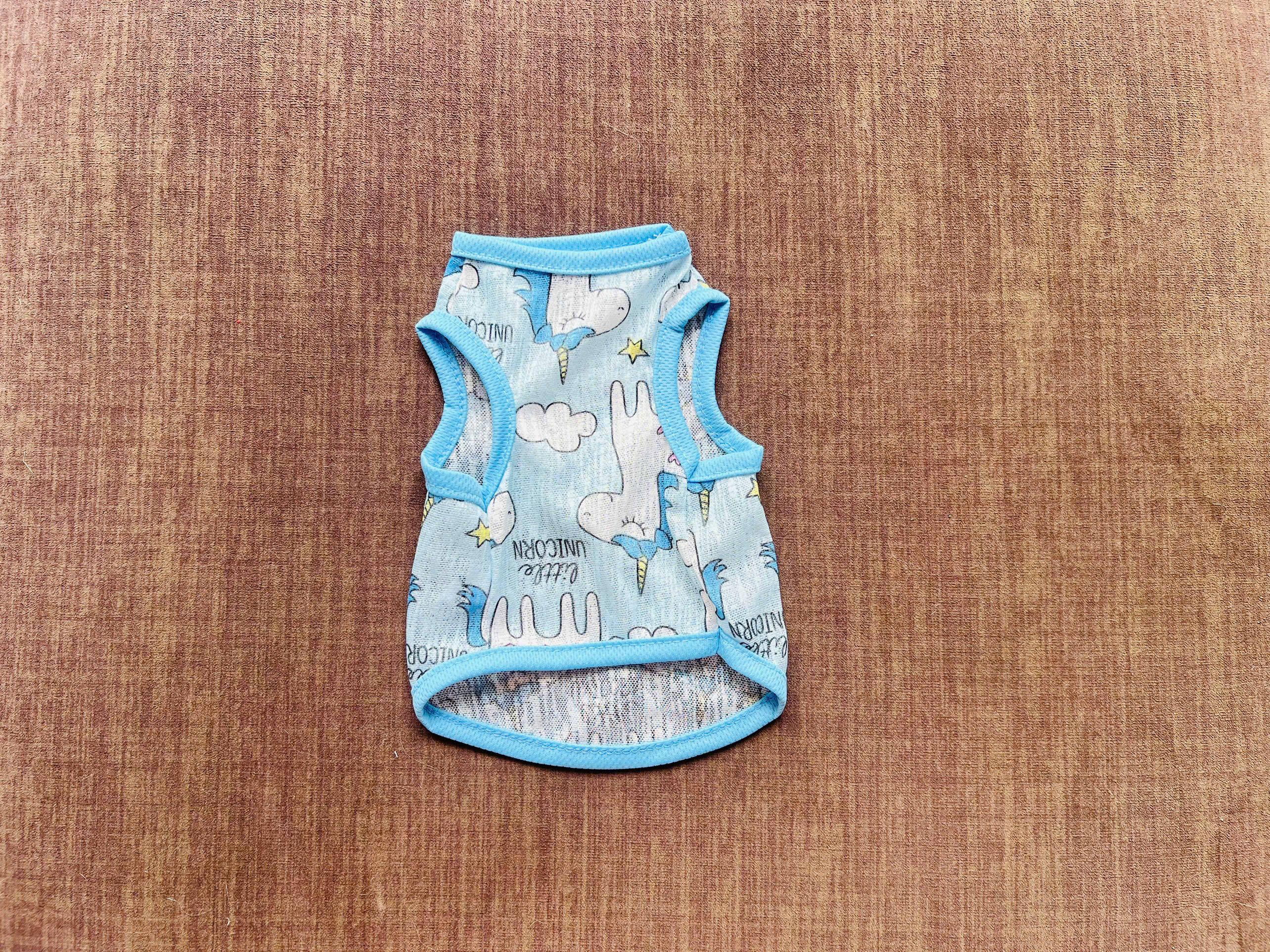 ÁO THUN BA LỖ HOẠ TIẾT NGỰA XINH THÔNG HƠI SIÊU CUTE TỪ 1-7KG DÀNH CHO THÚ CƯNG CHÓ MÈO