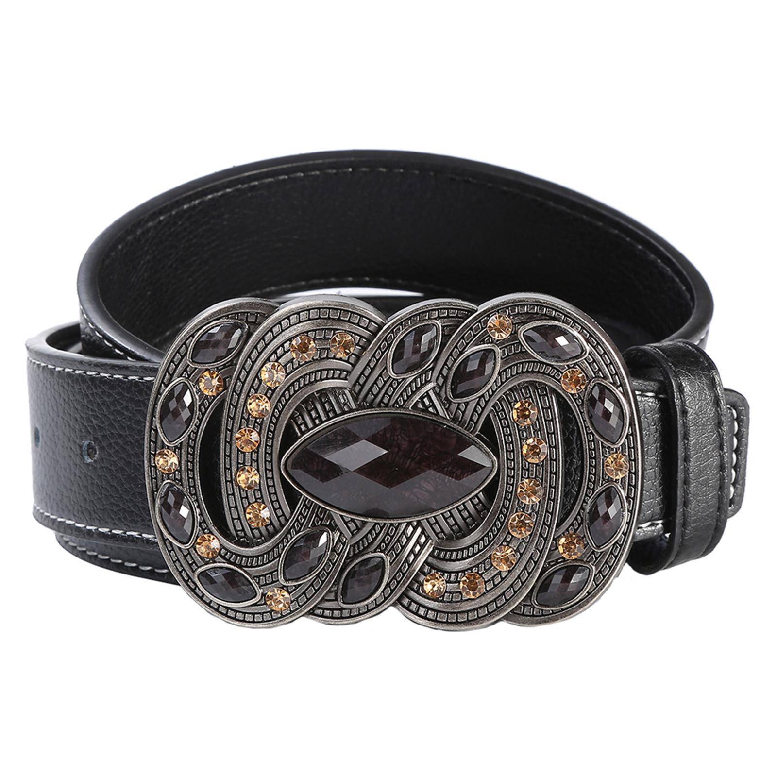 Classic Mens Leather Belt Western Cowboy Belt Work Business Dress Belt Clothes Accessories