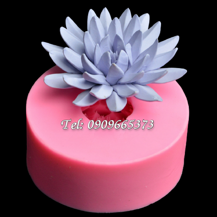 Khuôn silicon làm bánh, rau câu, socola hoa súng – Loại 11 cm - Mã số 1624