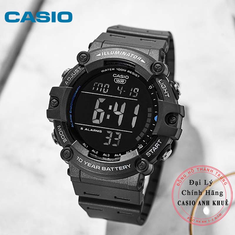 Đồng Hồ Casio Nam AE-1500WH-8BVDF - Dây Nhựa - Pin 10 Năm - Chống Nước 100M