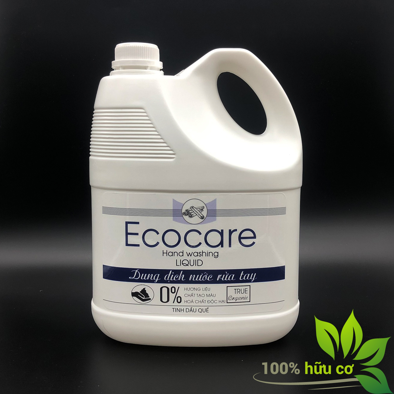 Nước rửa tay hữu cơ diệt khuẩn dạng bọt hương Quế 4000ml thương hiệu Ecocare ( tặng kèm vỏ tạo bọt)