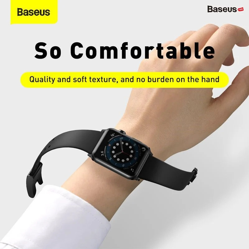 Dây đeo cao cấp Baseus Slip-Thru Watch Band dùng cho Apple Watch Series 3/4/5/6/SE - hàng chính hãng