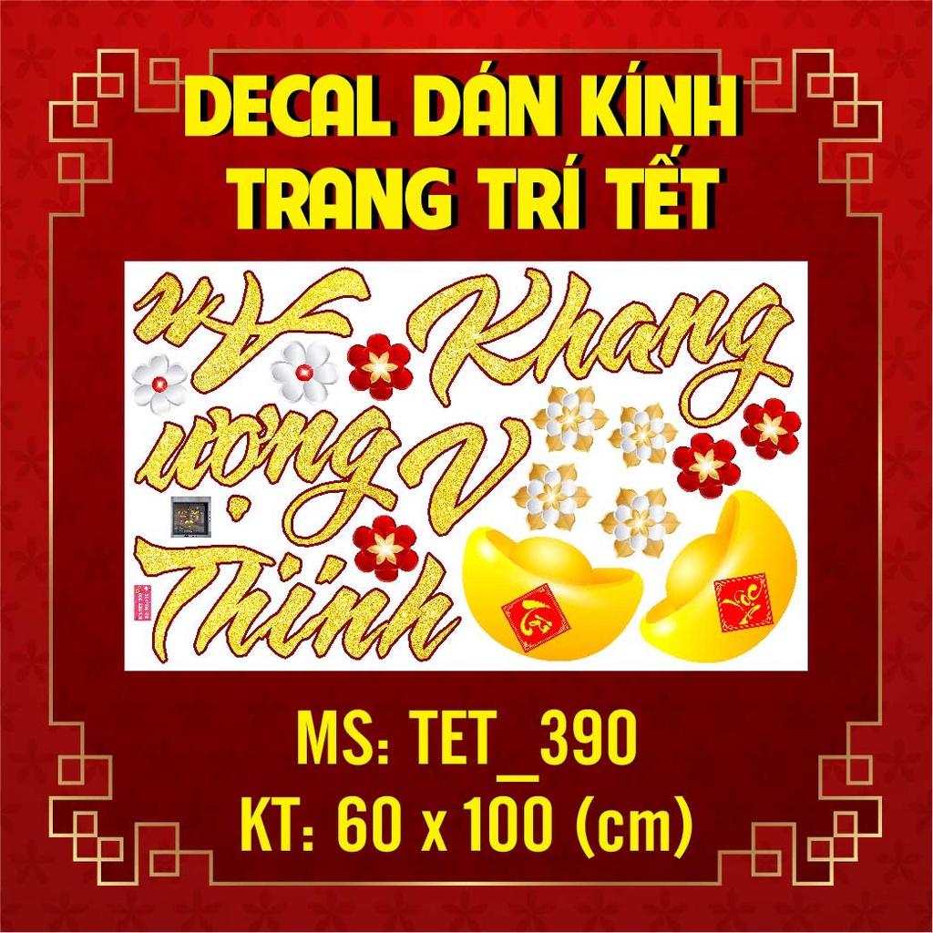 DECAL TRANG TRÍ TẾT 2023 COMBO SỐ 15