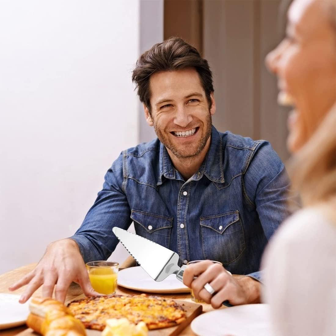 2PCS Cake Lifter, bánh nâng bằng thép không gỉ, máy cắt pizza, an toàn cho máy rửa chén