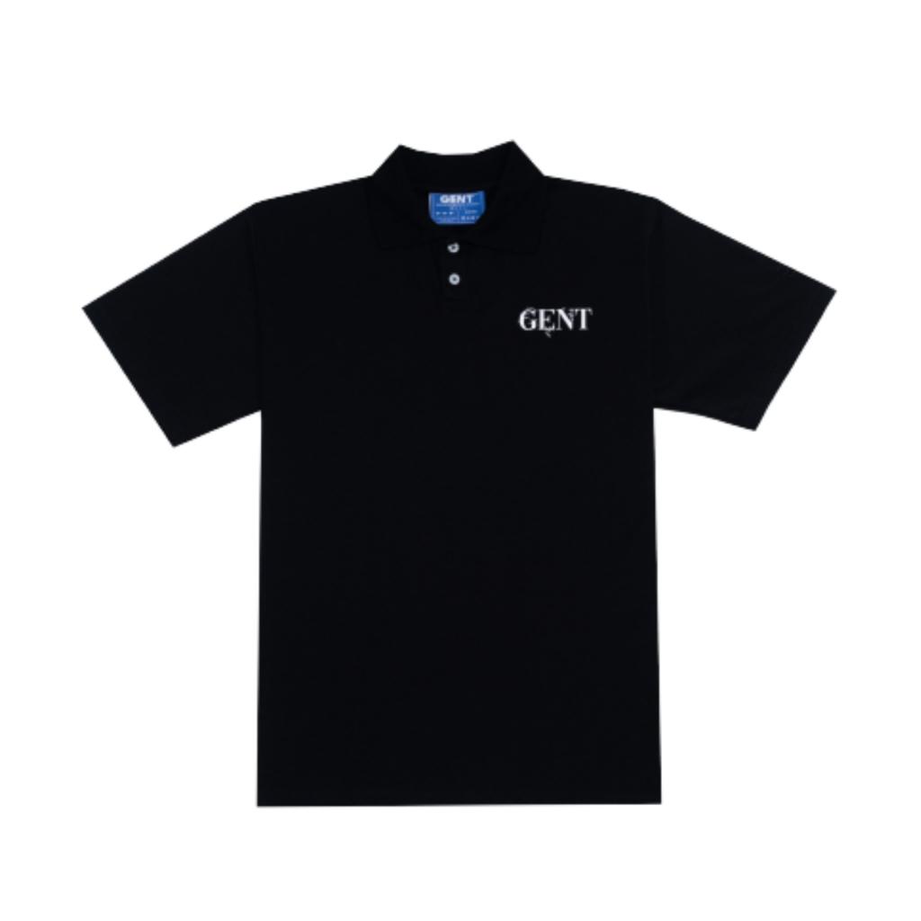 Áo thun Polo Signature Basic unisex nam nữ from rộng, tay lỡ, cổ tròn màu đen, trắng.