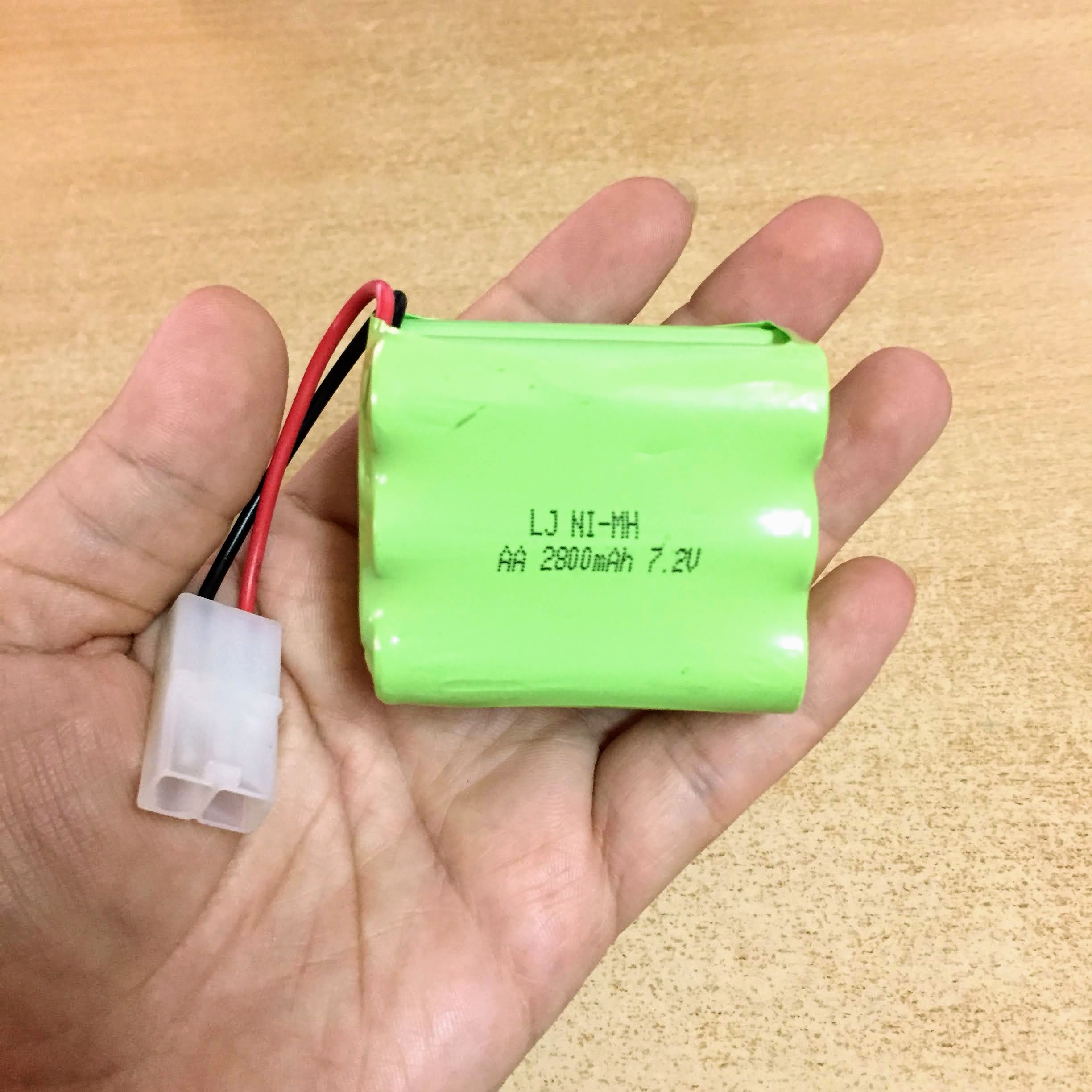 Pin sạc 7.2V dung lượng 2800mAh xếp chồng jack cắm KET2P