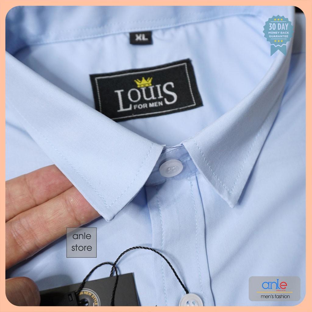 Áo sơ mi nam Công sở Ngắn tay sơ mi nam form Hàn Quốc SlimFit Cotton Lụa cao cấp xuất khẩu - Anle Store