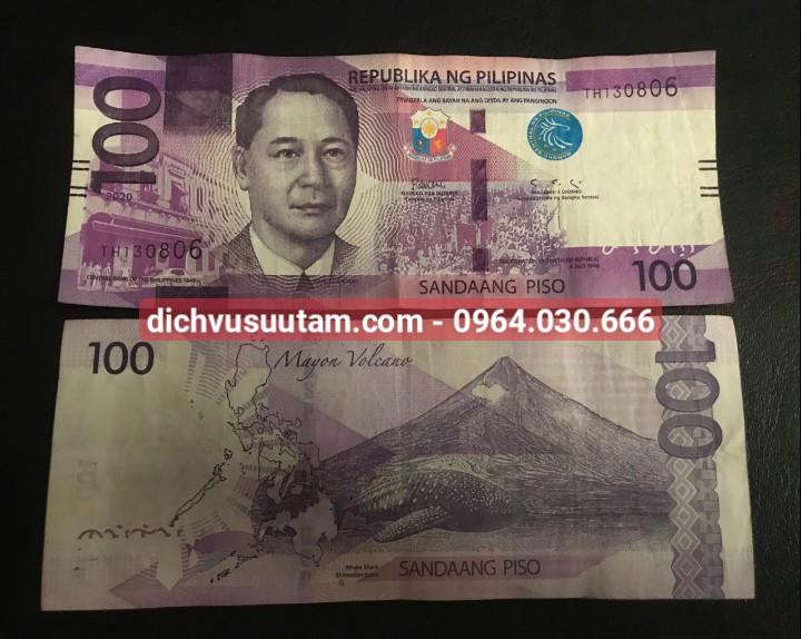Tờ tien 100 Pesos của Philippine sưu tầm, tiền mới 85%