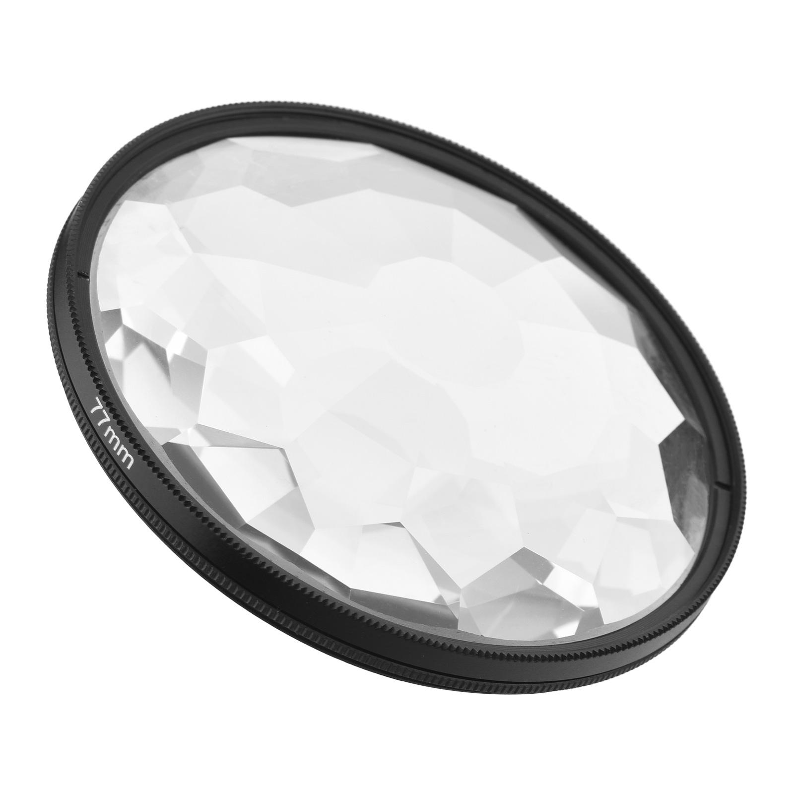 77mm Kaleidoscope Lens Filter Optical Glass Lens Filter Professional Photography Accessory for DSLR Camera