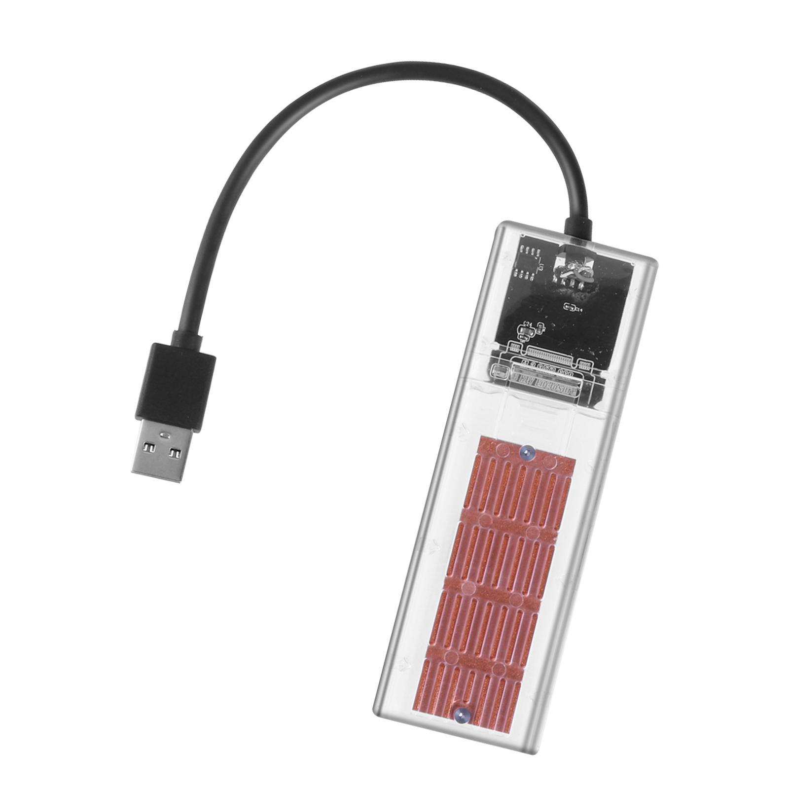 M.2 to USB 3.0 SSD Adapter Enclosure Box Converter HDD Box SSD Case Reader Gold