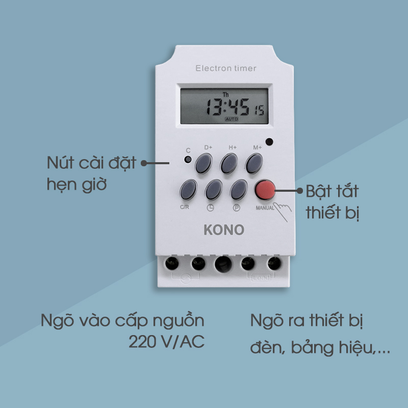 Công tắc hẹn giờ KONO ETG-65