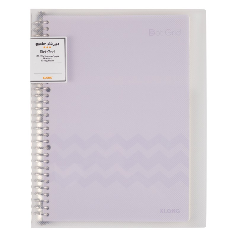 Sổ Binder File Dot Grid sắt 30 chấu A4 - 80 tờ ; MS: 541