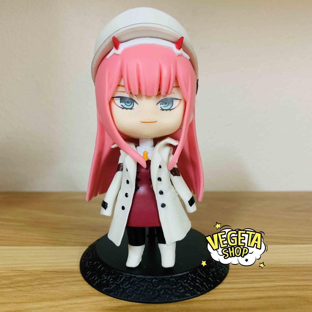 Mô hình Zero Two tóc hồng dễ thương Darling in the Franxx bền màu nhựa an toàn trang trí trưng bày - Cao 9~10cm