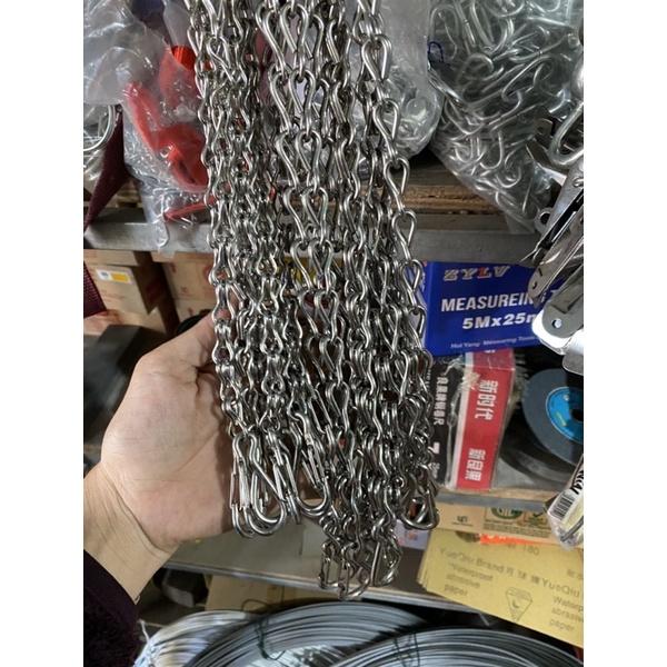 Dây xích cổ cho chó inox cao cấp loại mắt xích to nhỏ