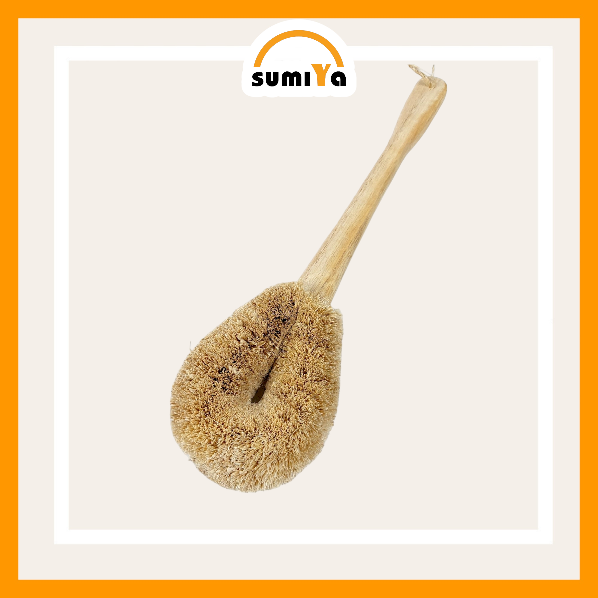 Cọ sợi chuối cán gỗ, cọ chà rửa ly sợi chuối, cọ đa năng sợi chuối tự nhiên thân thiện môi trường