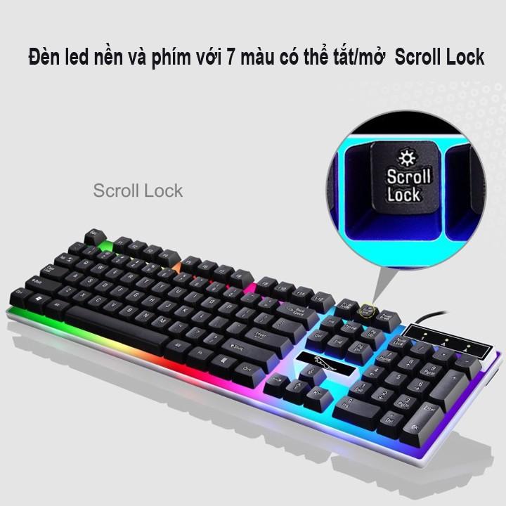 COMBO Bàn Phím G21 LED Giả Cơ + Tặng Kèm Lót Game Lớn ( ngẫu nhiên)