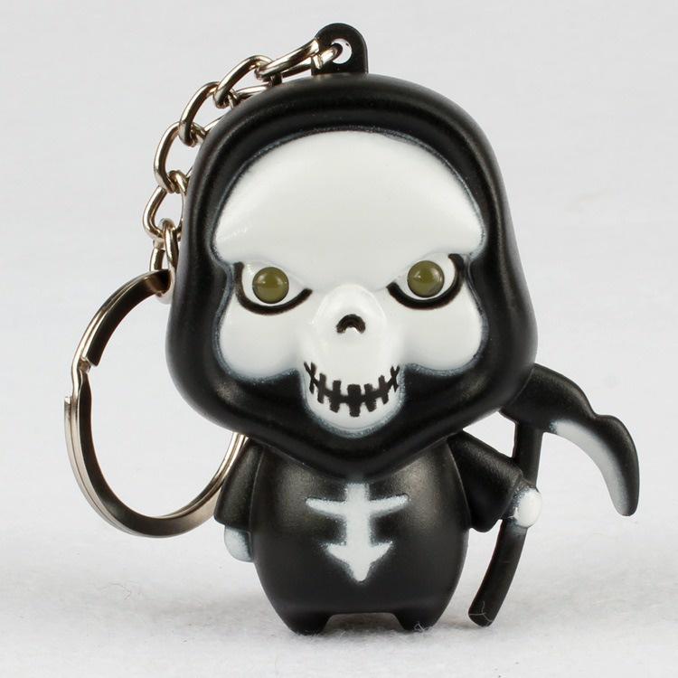 Móc khóa Ma-Móc khóa thần chết phát sáng đèn Led có âm thanh