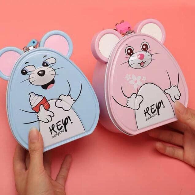 PVN17853 Két Sắt Cho Bé Đựng Tiền Mini Hình Chuột T2