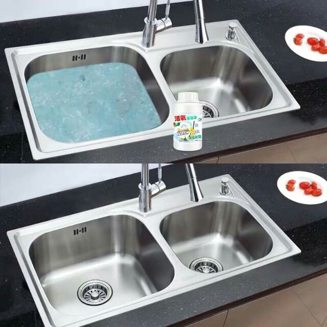 Bột Thông Tắc Cống Cực Mạnh-TVS55-Bột Thông Bồn Cầu, Thông Tắc Ngẽn Cống, Lavabo,Máy Giặt,Tẩy Vết Bẩn-300G-