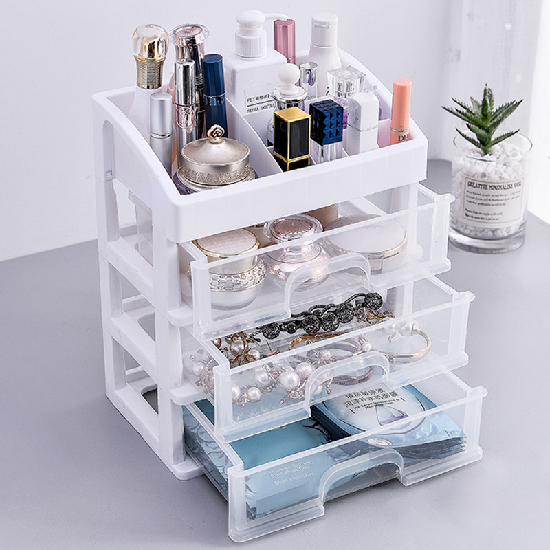 (Hàng Cao Cấp)Tủ Kệ đựng đồ trang điểm nhựa mica trong suốt 2/3/,4 tầng, để mỹ phẩm tiện lợi