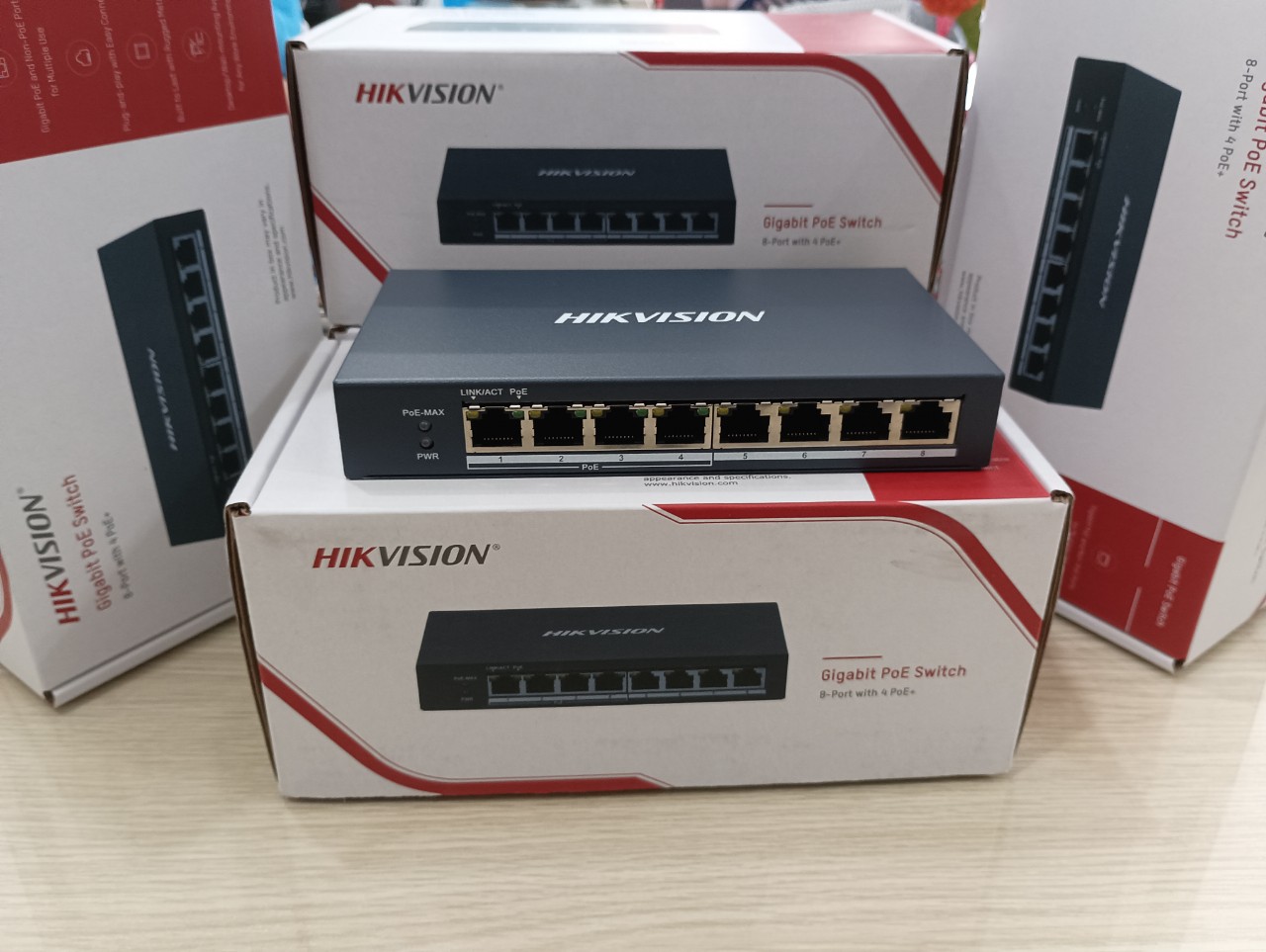 SWITCH POE HIKVISION DS-3E0508P-O  - HÀNG CHÍNH HÃNG