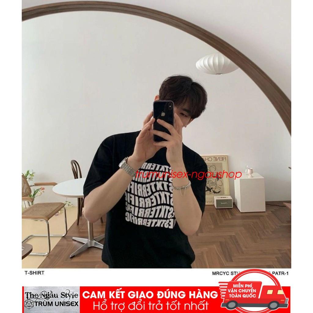 Áo thun form rộng tay lửng nam nữ unisex phong cách hoang dã hàn quốc in chữ BESTXTERRIC trumunisex aothununisex
