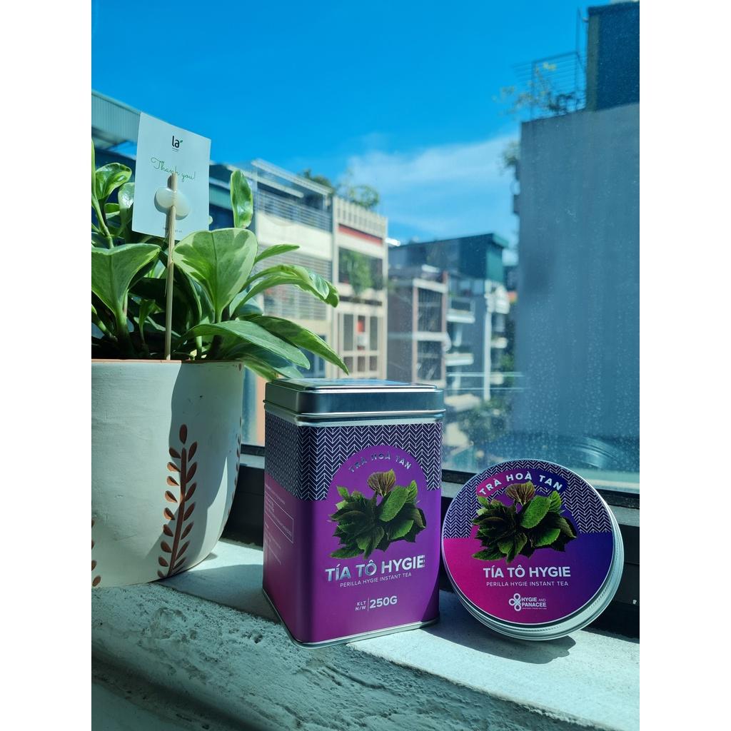 Trà tía tô Hygie hộp giấy 120g - dạng hòa tan tiện lợi, thơm ngon, đậm đặc