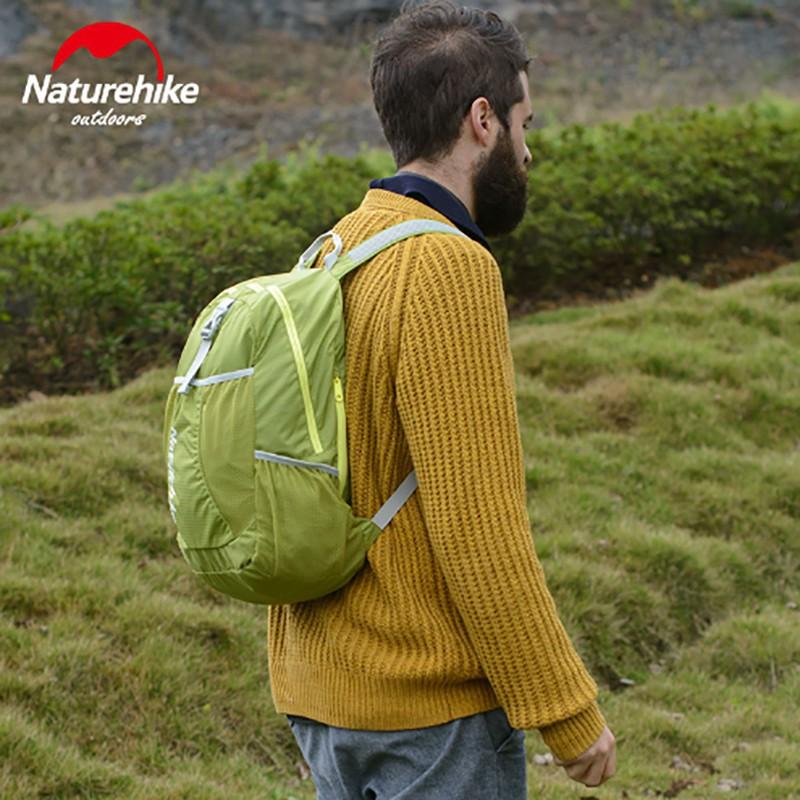 Balo Gấp Gọn Du Lịch Dã Ngoại Đi Chơi Đi Học NatureHike NH15A119-B dung tích lớn 22L SIÊU NHẸ 200g