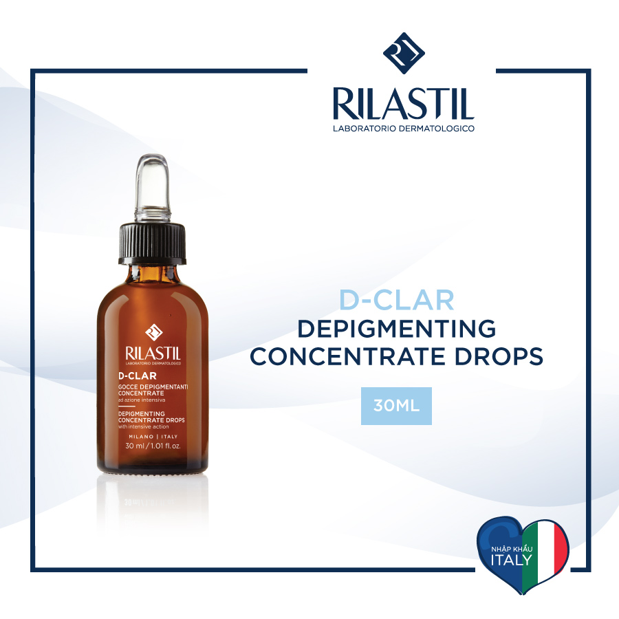 D-CLAR DEPIGMENTING CONCENTRATE DROP 30ML - SERUM HỖ TRỢ ĐIỀU TRỊ NÁM, LÀM SÁNG VÀ TĂNG ĐỘ ĐÀN HỒI DA