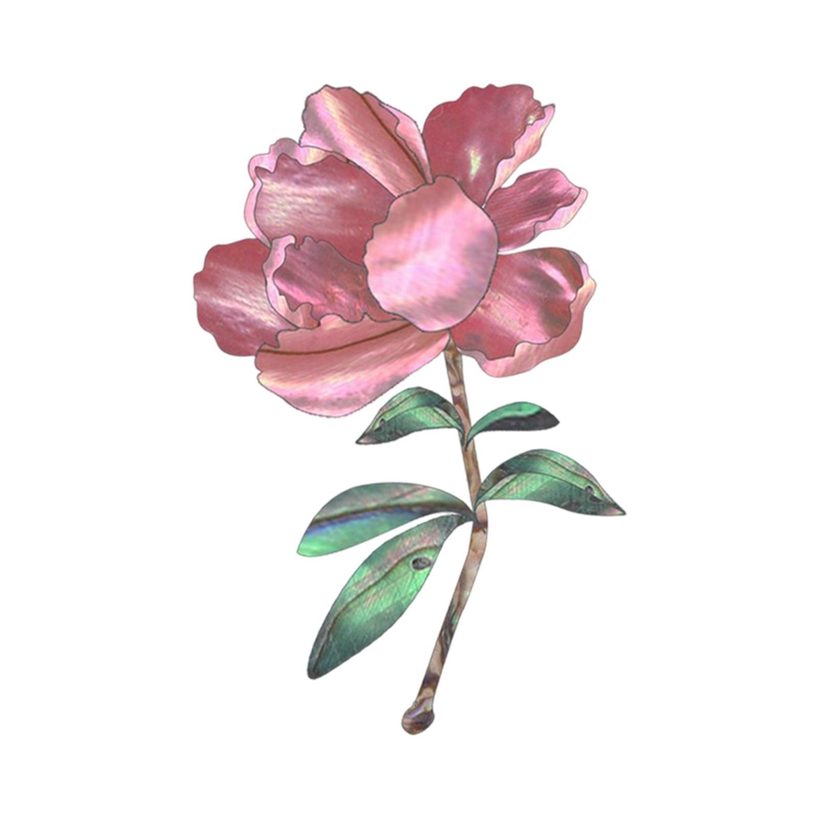 Guitar Stickers Fret Markers DIY Decoration Markers Gifts Red Flower