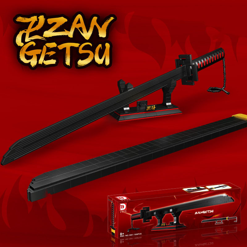 Đồ chơi lắp ghép xếp hình nhật luân trảm nguyệt của Ichigo Zangetus Model 1501 với 932 mảnh ghép