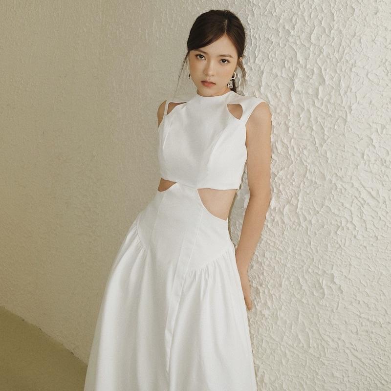 Đầm dài LAMUSE khoét eo bồng xòe (Luna Dress