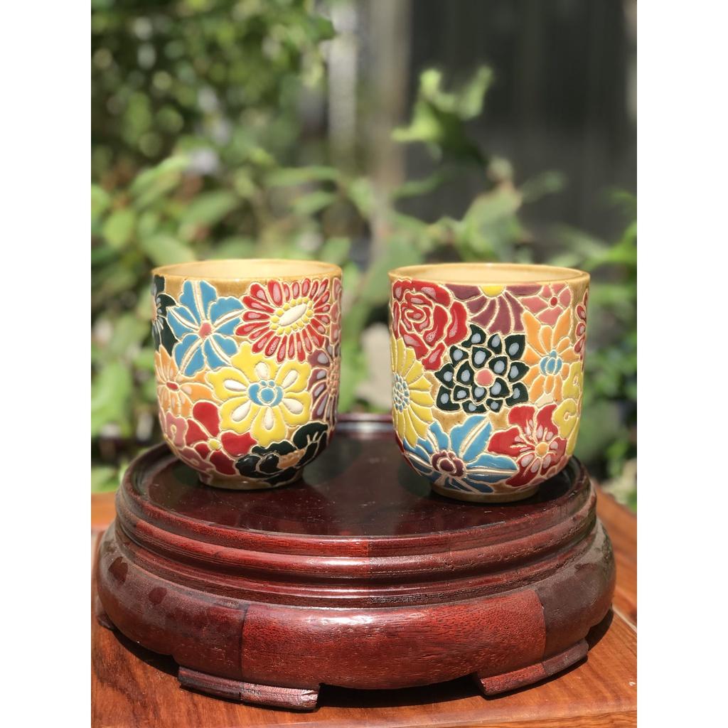 LY BÁCH HOA VẼ THỦ CÔNG GỐM SỨ NAM BỘ