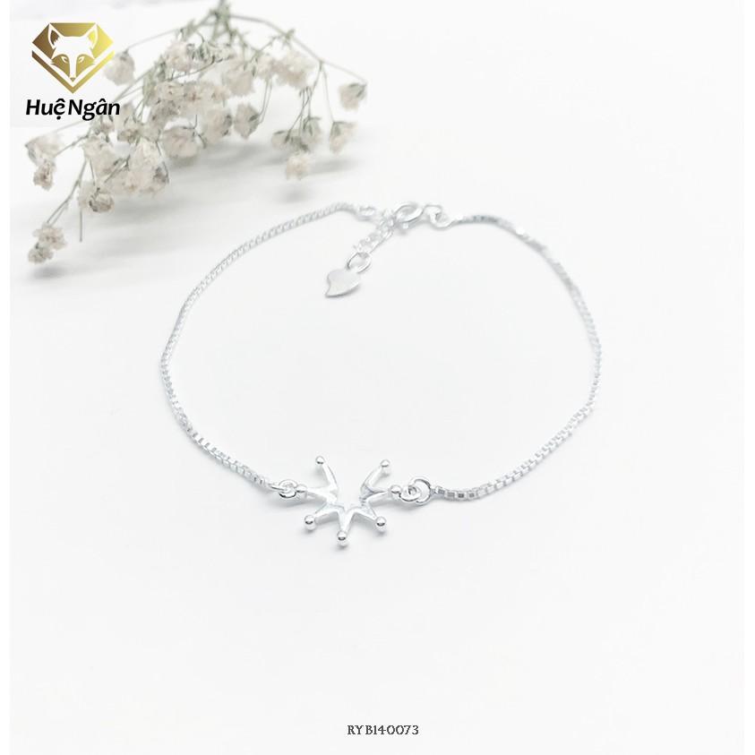 Lắc tay bạc 925 Huệ Ngân - Hình học RYB140073