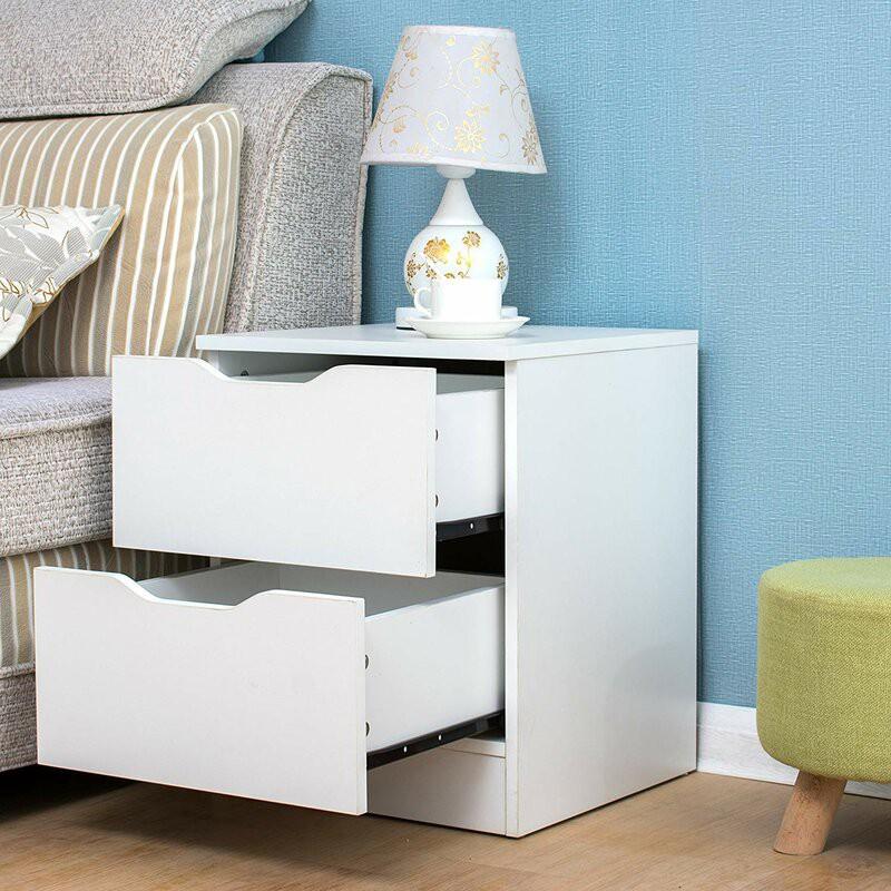 Tủ Đầu Giường SOHO-TADA 2 Ngăn Kéo / R40cm x D40cm x C50cm / Kệ Đầu Giường / Có Kèm Giấy Hướng Dẫn Lắp Ráp