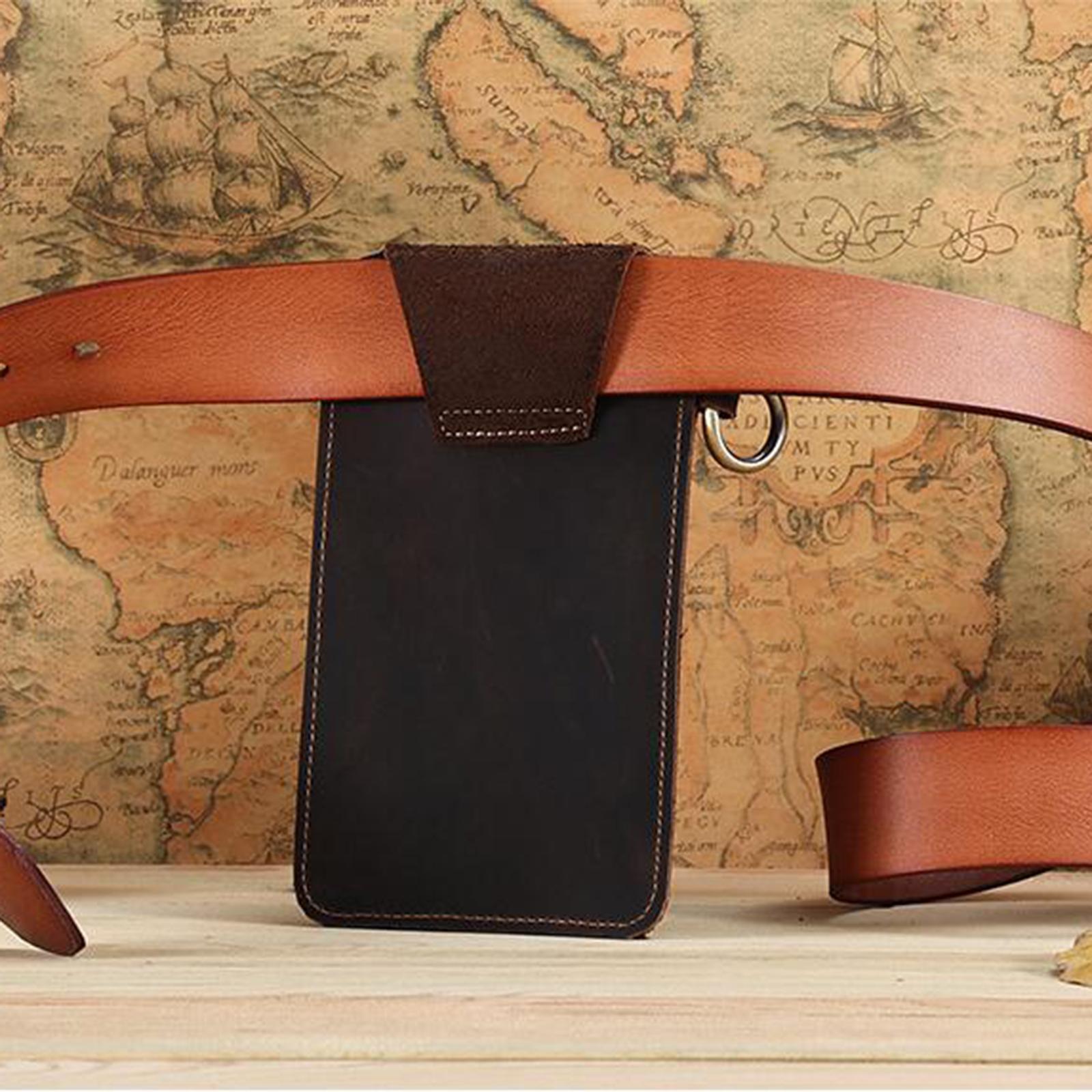 Leather Phone case Waist Bag Carrying Pouch for Cell Phone Men Women