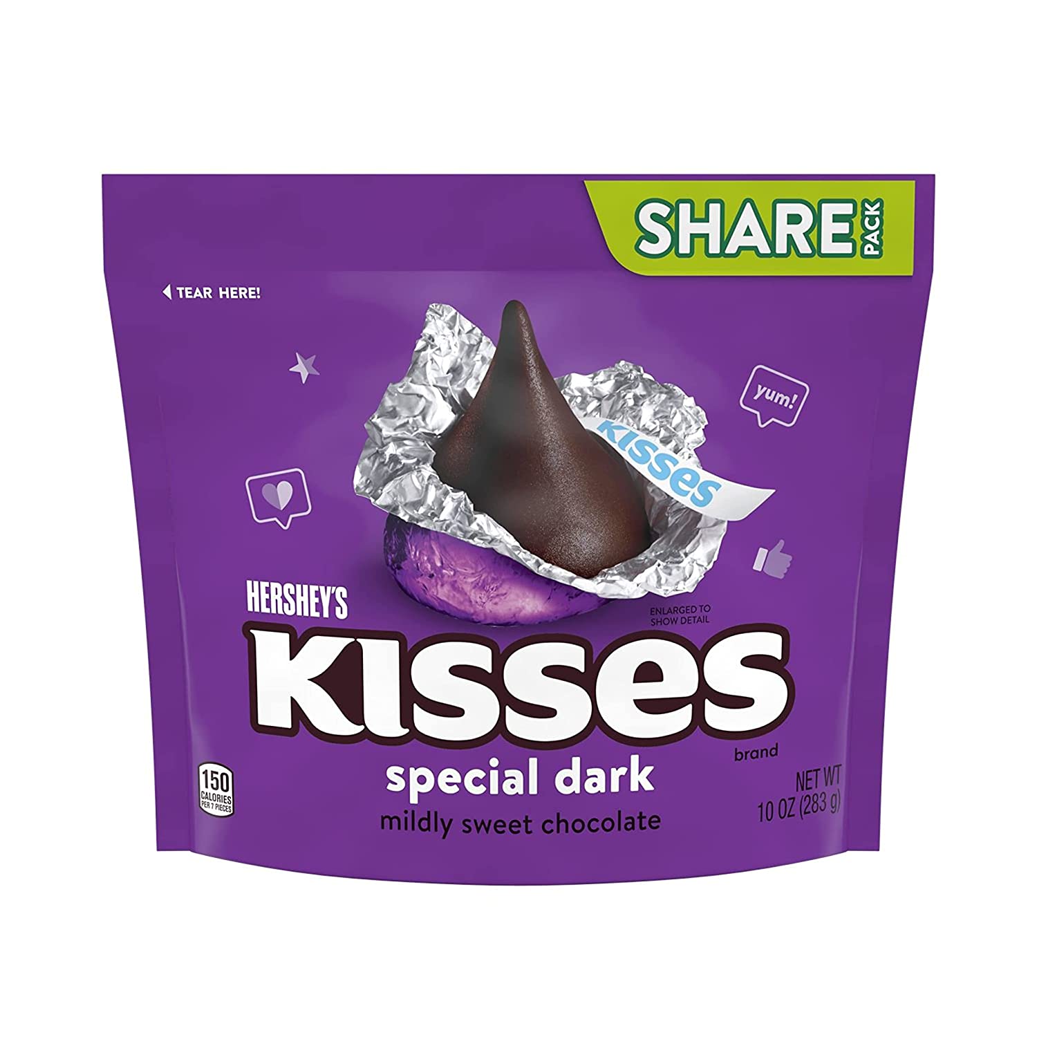 Socola đắng Hershey's Kisses Special Dark Chocolate 283g