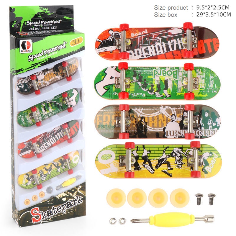 Ván Trượt Ngón Tay Mini  Combo 4  ván Siêu Hạng Chuyên Nghiệp Finger Skateboard Fingerboards