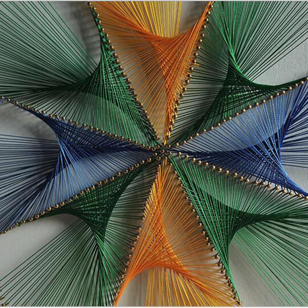 Creative String Craft Pin String Art Kit for Childern DIY - Flower Design
